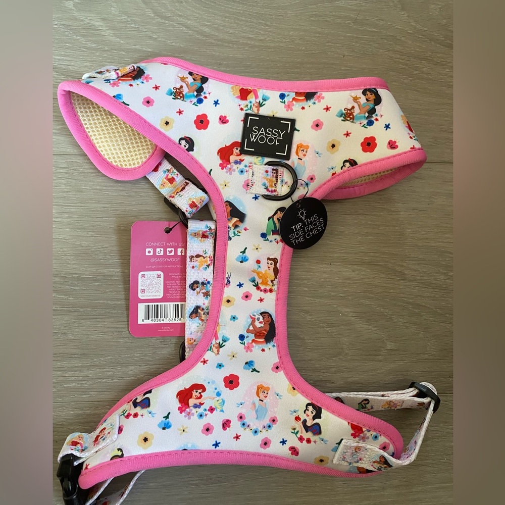 Pink Disney Princess Dog Harness
